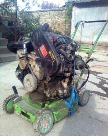 A pusztító - 1,9-es turbo dízel fűnyíró 