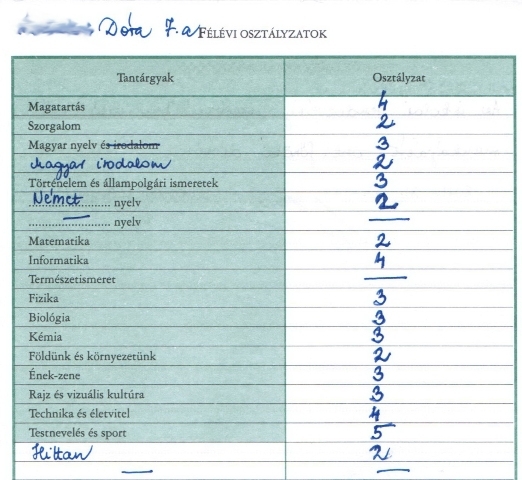 Vagy a gyerek kreatív... vagy ez tényleg egy kegyelem kettes németből.