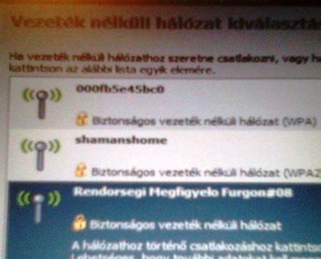 Wifi - Rendőrségi megfigyelő furgon 🙂