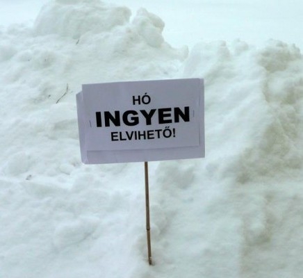 Ha esetleg bejön, nem kell lapátolni 🙂