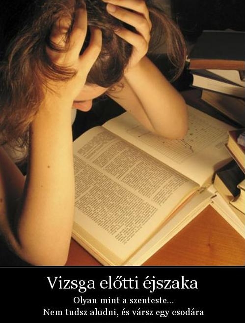 Vizsgák előtt . . .
