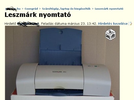 Napi apró - Leszmárk nyomtató :P