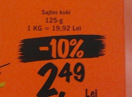 Akciós a sajtos kuki 