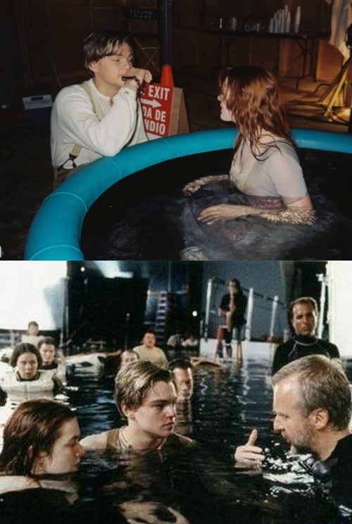 Eközben a Titanic forgatásán :P