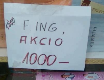 Kiszagoltunk egy tuti kis akciót