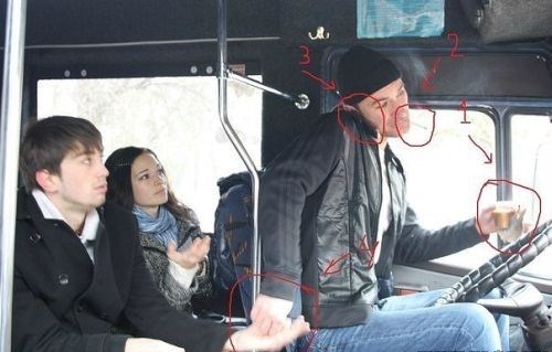 A buszsofőr mottója