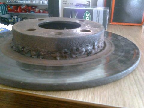 Féktárcsa hegesztve