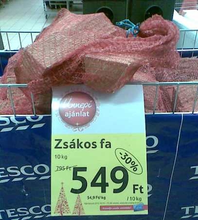 Akciós a zsákos fa ! 🙂