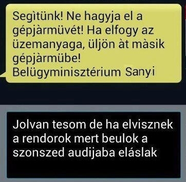 Újabb sms-t kaptunk :P
