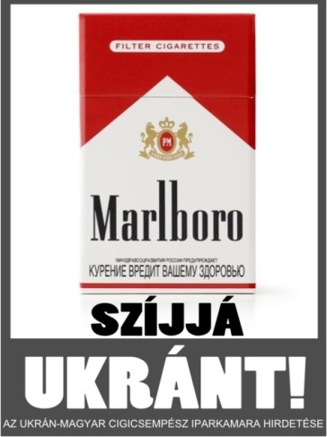 Egy Ukrán-Magyar cigicsempész cég hirdetése