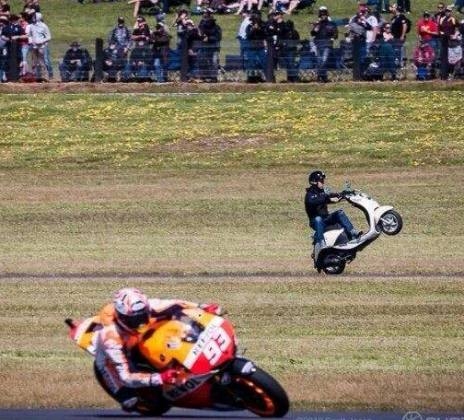 Photobomb level: MotoGP