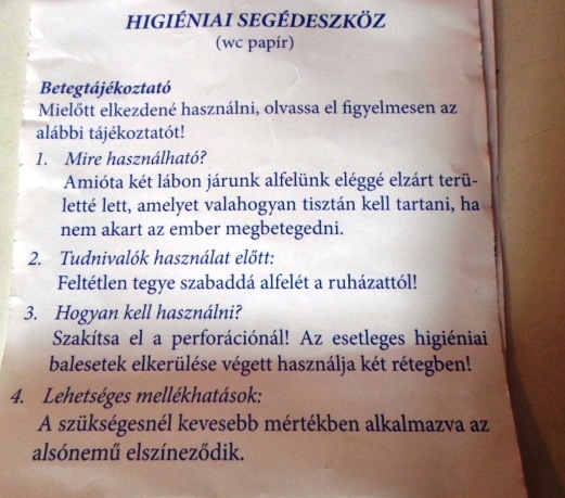 WC papír használat