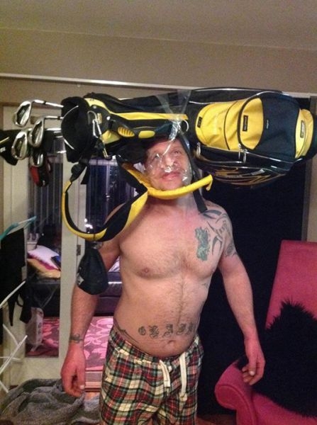 A csinálj magadból bohócot verseny 1. helyezettje