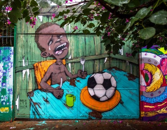 Tüntetés a foci VB miatt