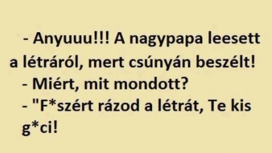 Öröm egy ilyen unoka 