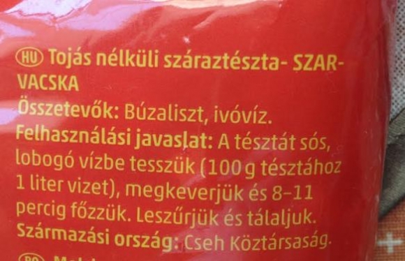 Ebédre - SZAR-VACSKA