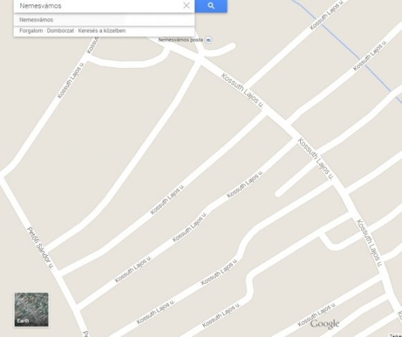 Nemesvámos - Kossuth utca túltengés