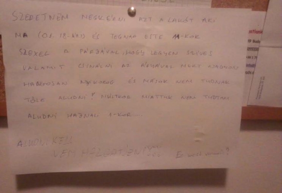 Jószomszédi (v)iszony, avagy élet a panelban