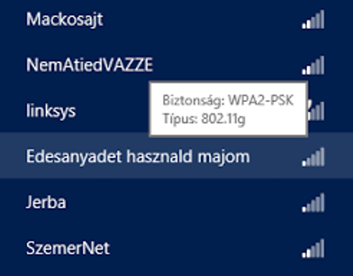 Egy kreatív wifi név