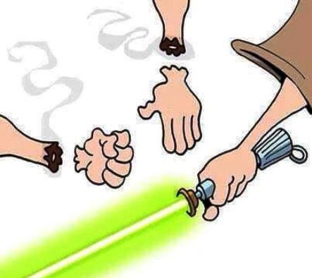 Kő, papír, fénykard