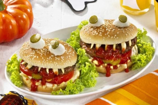 Halloween hamburger