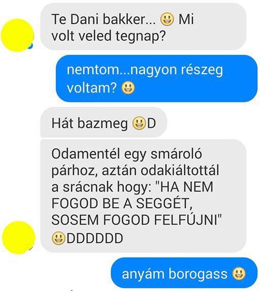 Kemény estéje lehetett...