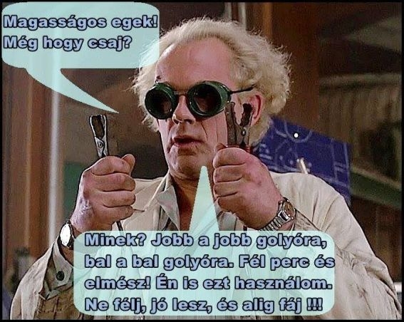 Dr. Emmett Brown megoldja a nő hiányod