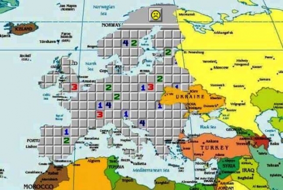 Aknakereső - Itt tart jelenleg Európa