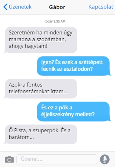 SMS váltás anyuval