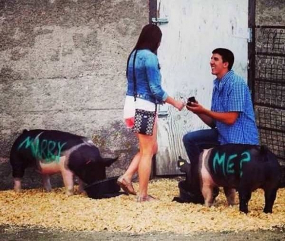 Romantikus megoldást választott