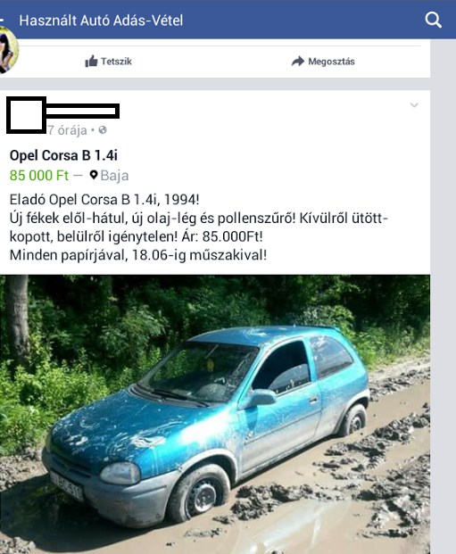 Napi használtautó