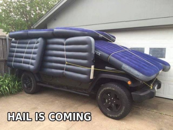 Jack most tudta meg, hogy mára jégesőt jósolnak