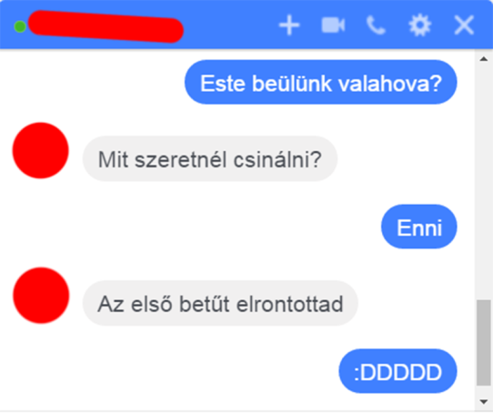Szombati üzenetváltás 