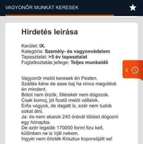 Emberünk munkát keres