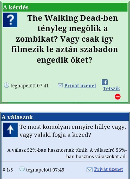 Befutott a nap kérdése