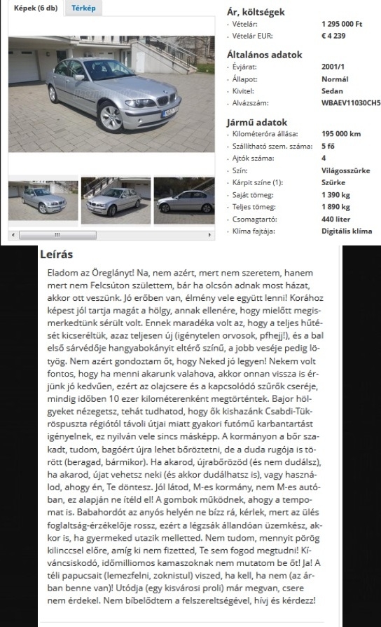 Eladná az öreglányt...