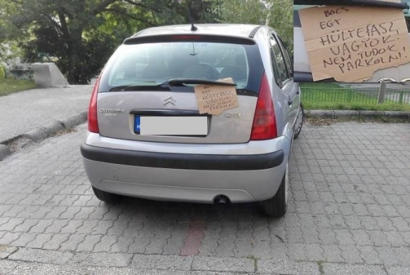 Üzenet egy várpalotai parkoló zseninek