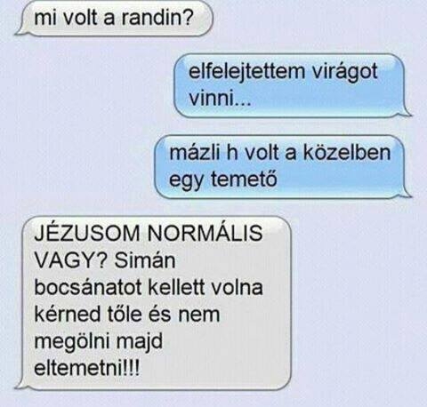 Egy bizarr üzenetváltás