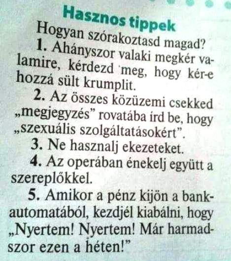 5 hasznos tipp