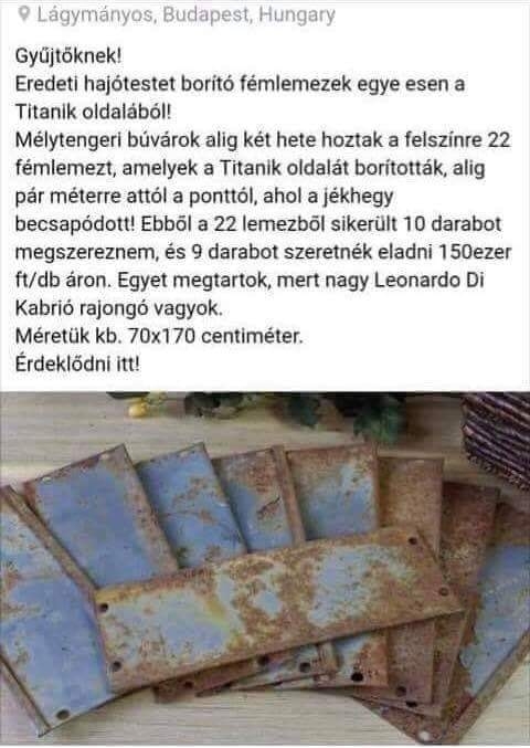 Befutott a nap hirdetése