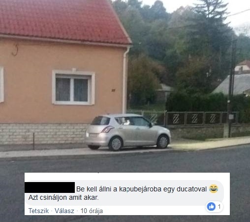 Drága fotók készülnek ebből az ezüst színű Suzukiból...