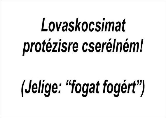 Befutott a nap hirdetése