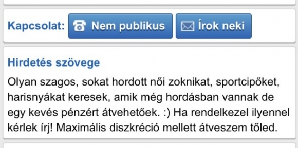 Pénzért vásárolna büdöset