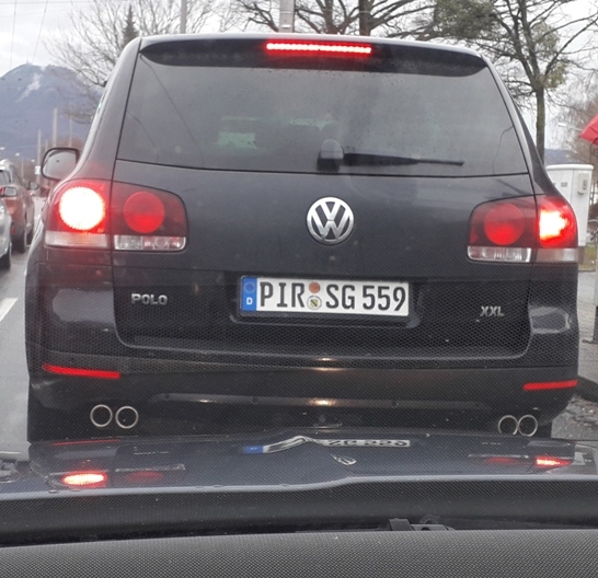 Egy vicces kedvű VW Tuareg tulajdonos