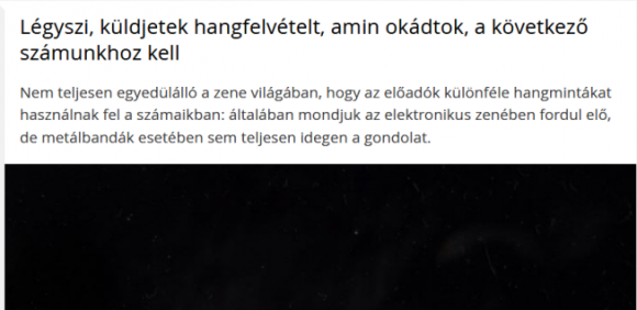 Napiszar kulturális hírek