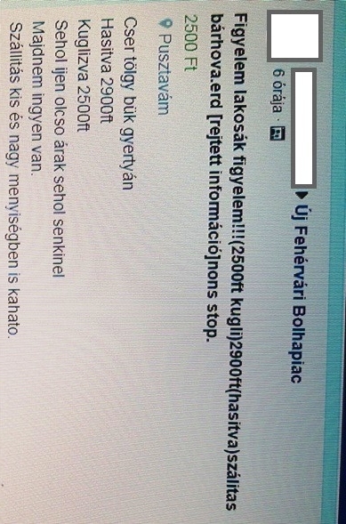 Lakosák figyelem, sehol ijen olcso arak