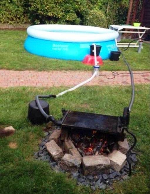 Medence fűtése házilag