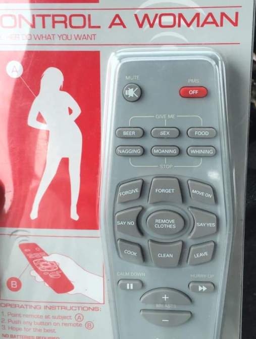 Nőt irányító távirányító