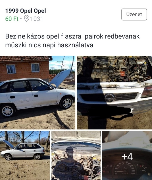 Eladó Opel f aszra