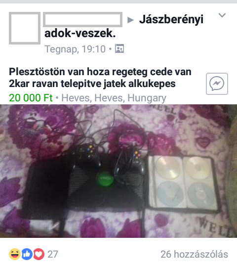 X boxot árul a kis romameggy